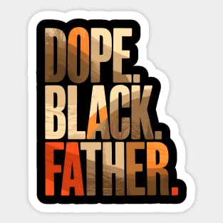 Dope Black Father Sticker